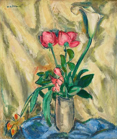Vase of Flowers by Альфред Генри Маурер — digital art print download
