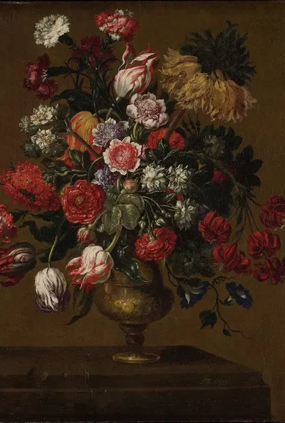 Flowerpiece by Andrea Scacciati, 1699 — digital art print download
