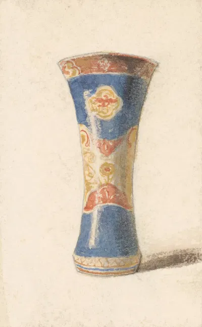 Painted Vase with Blue Base by Фридрих Карл фон Шейдлин — digital art print download
