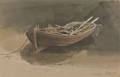 A Rowing Boat by Hugh William Williams — digital art print download