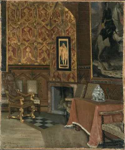 Gripsholms slott by Karl Nordström, 1878 — digital art print download