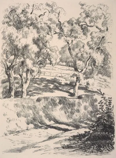 Near Brantôme by Роджер Фрай, 1928 — digital art print download