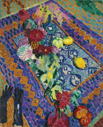Nature morte aux gants by Робер Делоне, 1907 — digital art print download
