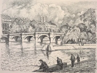 The bridge by Роджер Фрай — digital art print download