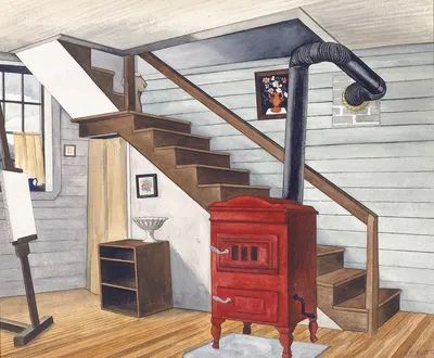 Studio Interior by George Copeland Ault, 1938 — digital art print download