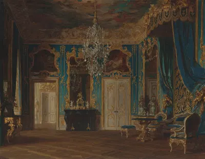 Project for a Room for King Ludwig II (1854–1886) of Bavaria by Гюла Бенцур, 1854–1886 — digital art print download