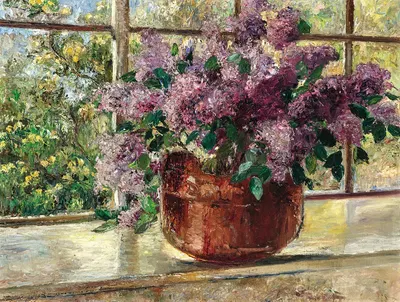 Lilacs by the Studio Window by Леонтин фон Литтров — digital art print download