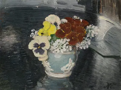 Pansies and Other Flowers by William Nicholson — digital art print download