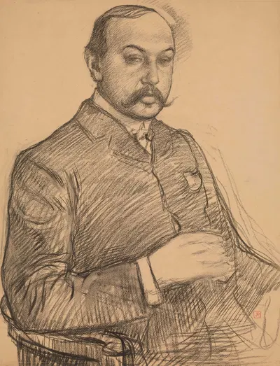 Portret van Francis Vielé-Griffin by Тео ван Риссельберге, 1903 — digital art print download