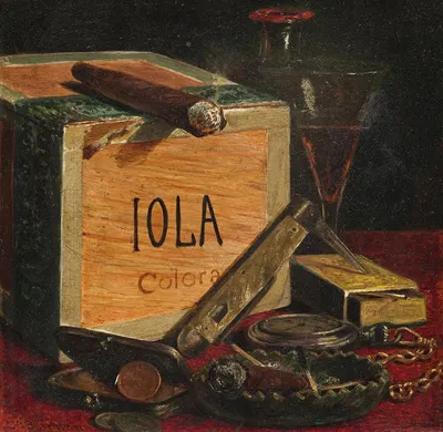 Gentlemen's Still Life by Джон О'Брайен Инман, 1871 — digital art print download