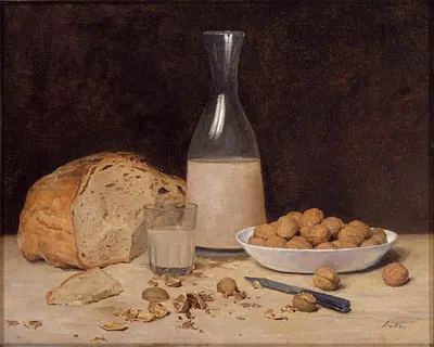Stillleben; Neuer Wein by Albert Anker — digital art print download