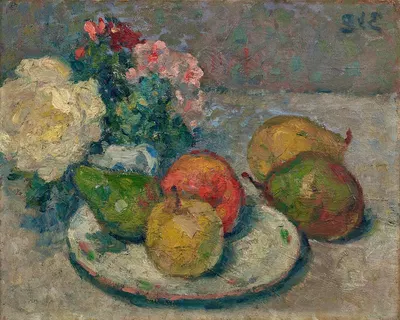Nature morte aux pommes et poires by Жорж д'Эспаньят — digital art print download