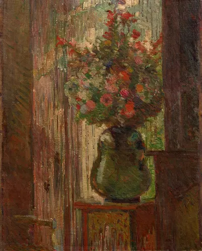 Bouquet of flowers by the window by Мари Браккемонд — digital art print download