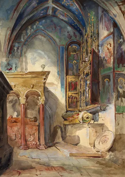 Church interior by Мари Браккемонд — digital art print download