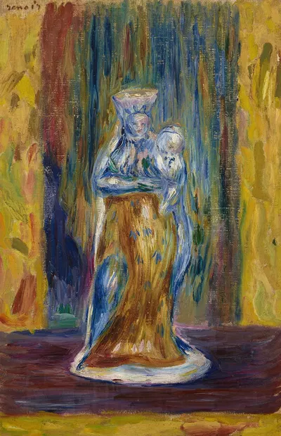 Vierge et enfant d'après une faïence by Пьер-Огюст Ренуар — digital art print download