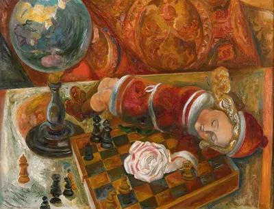 Nature morte à la poupée by Виктор Барт, 1917 — digital art print download