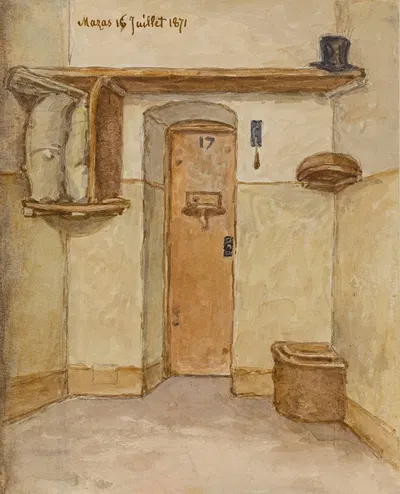 Intérieur de la prison Mazas, 12ème arrondissement, 16 juillet 1871 by Арман Готье, 1871 — digital art print download