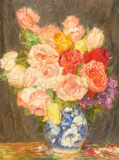 Üppiges Blumenstillleben by Ханс Унгер, 1922 — digital art print download