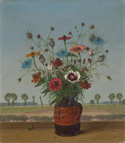 Sommerblumen am Niederrhein by Herbert Böttger, 1943 — digital art print download