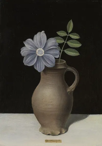 Clematisblüte im Henkelkrug by Josef Mangold, 1925 — digital art print download