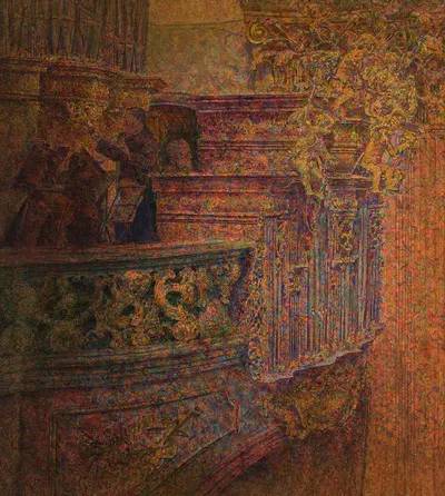 Kirche im Stift Melk by Леопольд Блауэнштейнер, 1907 — digital art print download