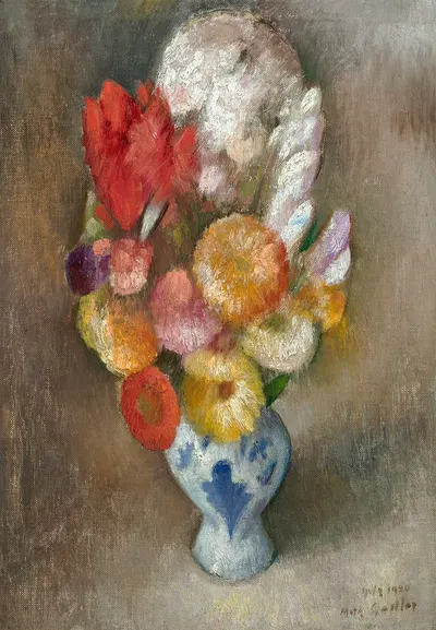 Flowers in a Vase by Mark Gertler, 1920 — digital art print download