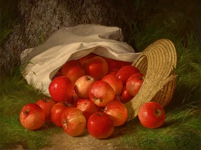 Apples by Robert Spear Dunning, 1869 — digital art print download