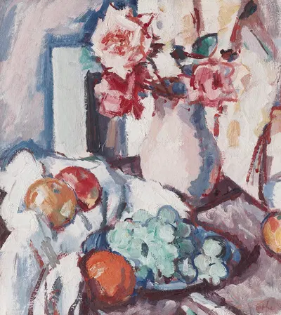 Roses and Fruit by Самуэль Джон Пепло — digital art print download