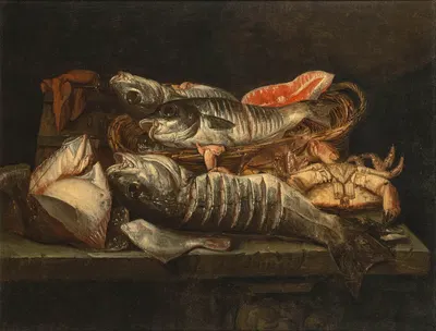 Fish and Crustaceans by Авраам ван Бейерен — digital art print download