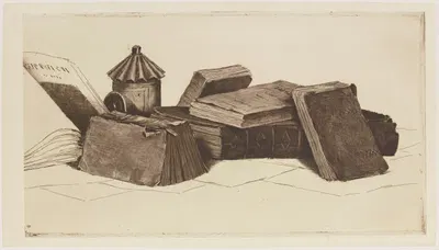 Bouquins, dessus de porte by Анри-Шарль Герар, 1892 — digital art print download