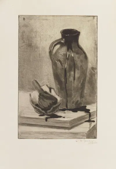 Le pot au noir by Henri-Charles Guérard, 1896 — digital art print download