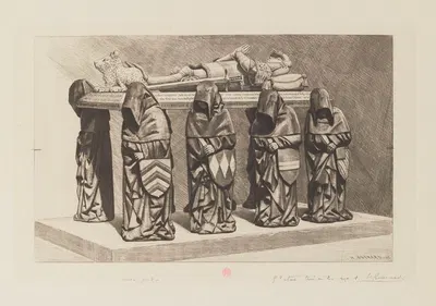 Monument funéraire de Philippe Pot, collection du comte de Vesvrottes, Dijon by Анри-Шарль Герар, 1885 — digital art print…