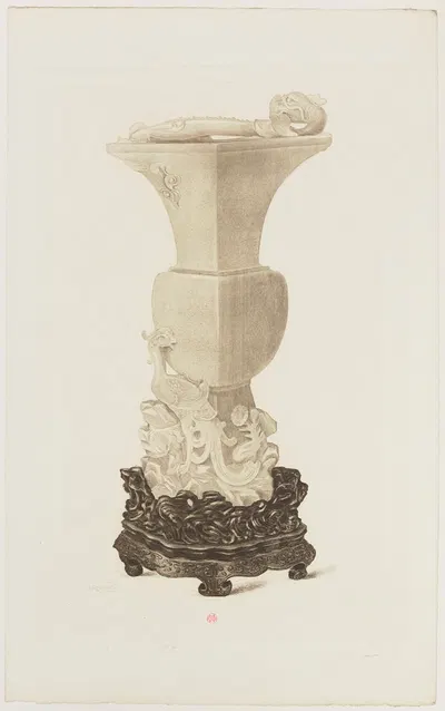 Vase en jade blanc by Анри-Шарль Герар, 1890 — digital art print download