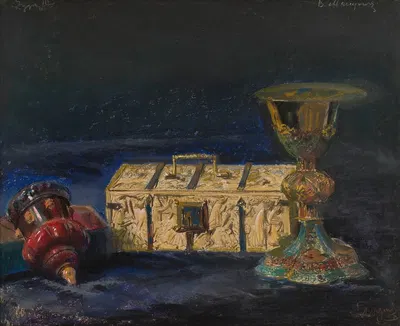 Chalice of Bishop Maciejowski, so-called box of Queen Jadwiga and cup “made by King Sigismund III” by Леон Вычулковский,…