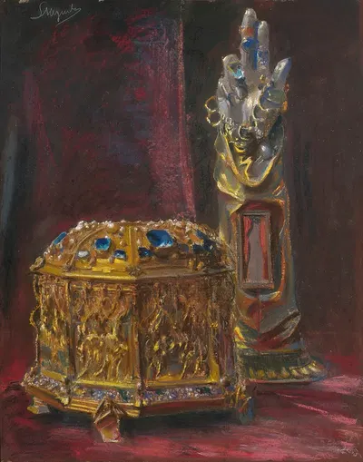 Reliquaries of St. Stanislaus by Леон Вычулковский, 1907 — digital art print download