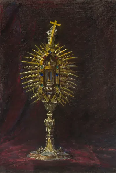 Reliquary with a nail from the Holy Cross by Леон Вычулковский, 1907 — digital art print download