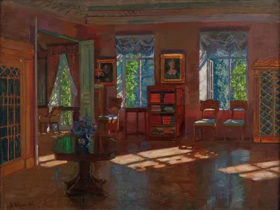 Old Library by Станислав Жуковский, 1916 — digital art print download