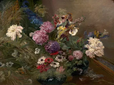 Flower vase composition by Анри Артур Боннефуа — digital art print download