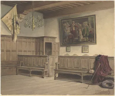 Interieur stadhuis 1 interieurtek by Иоганн Пауль Константинус Гролман, 1908 — digital art print download