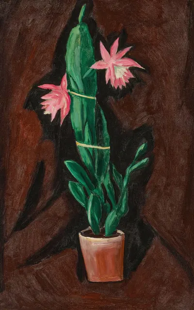 Cerise Cactus by Marsden Hartley, 1919-1920 — digital art print download