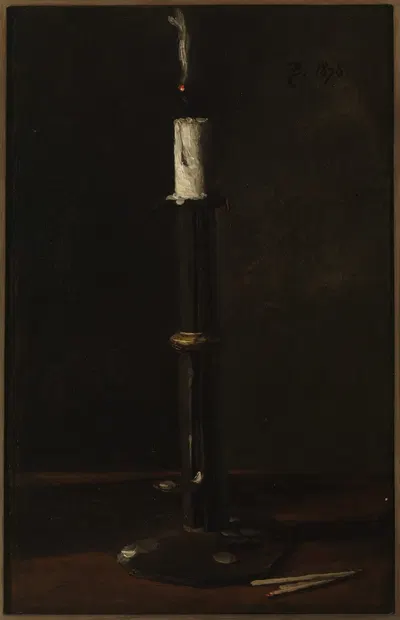 Nature morte avec bougie by Франсуа Бонвен, 1878 — digital art print download