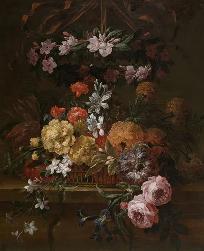 Flower Piece by Gaspar Peeter Verbruggen the Younger — digital art print download