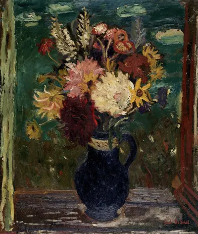 Flowers in a Vase by Gustave De Smet, 1942 — digital art print download