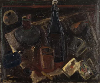 Still Life with Playing Cards by Gustave De Smet, 1941 — digital art print download