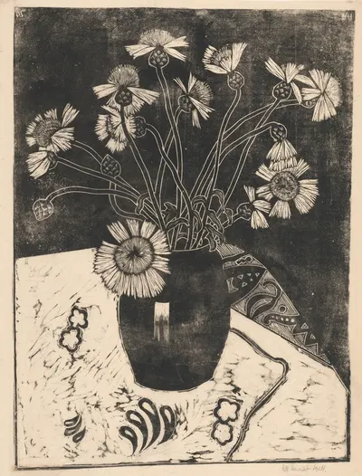 Bloemen in een vaas by Henk Henriët, 1924 — digital art print download