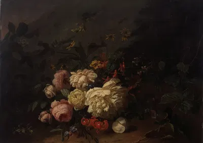 Flowers by Henri Robbe, 1853 — digital art print download