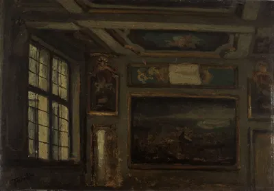 Living Room Interior by Jan Stobbaerts — digital art print download
