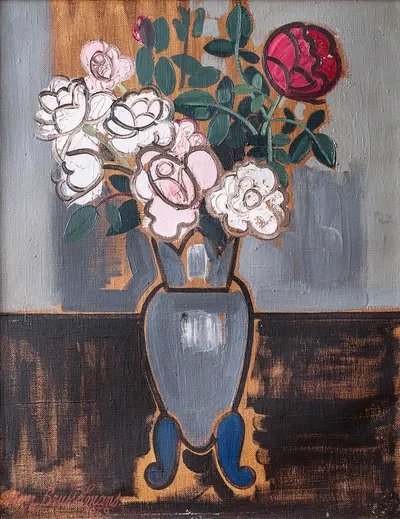 Stilleven met Rozen by Жан Бруссельманс, 1939 — digital art print download