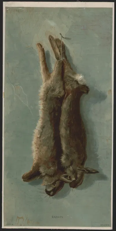 Rabbits by Knapp & Co., 1890 — digital art print download