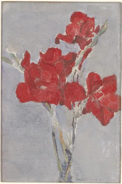 Red Gladioli by Piet Mondrian, 1906 — digital art print download